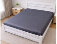 Простынь на резинке LARA сатин LUX dp13255 GREY 160х200+25 см