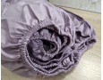Простынь на резинке LARA сатин LUX dp13257 VIOLET 160х200+25 см