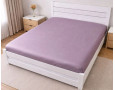 Простынь на резинке LARA сатин LUX dp13257 VIOLET 160х200+25 см