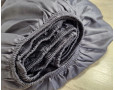 Простынь на резинке LARA сатин LUX dp13255 GREY 160х200+25 см