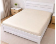 Простынь на резинке LARA сатин LUX dp13259 BEIGE 160х200+25 см