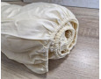 Простынь на резинке LARA сатин LUX dp13259 BEIGE 160х200+25 см