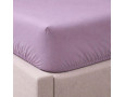 Простынь на резинке LARA сатин LUX dp13257 VIOLET 160х200+25 см