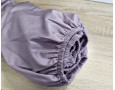 Простынь на резинке LARA сатин LUX dp13257 VIOLET 160х200+25 см