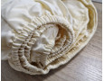 Простынь на резинке LARA сатин LUX dp13259 BEIGE 160х200+25 см