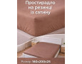 Простынь на резинке LARA сатин LUX dp13256 COFFEE 160х200+25 см