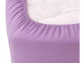 Простынь на резинке LARA сатин LUX dp13257 VIOLET 160х200+25 см