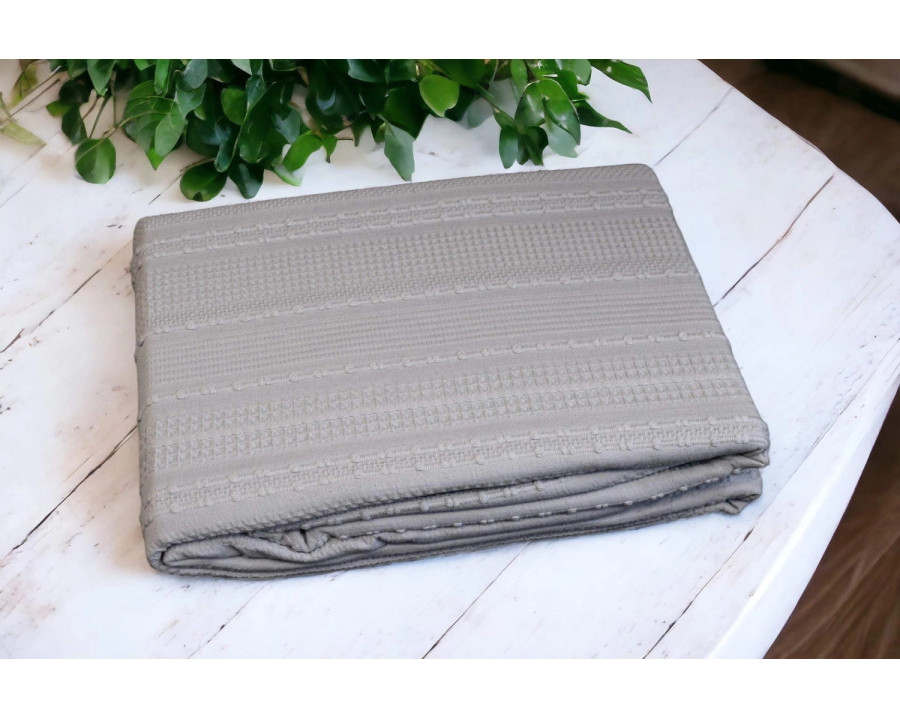 Турецкое вафельное покрывало First Choice Sole 220×240 см Gri