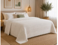 Турецкое вафельное покрывало First Choice Sole 220×240 см Krem