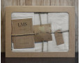 Турецкое постельное белье из вареного хлопка Limasso Stonewashed Ranforse 200 х 220 см Natural Krem