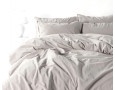 Турецкое постельное белье из вареного хлопка Limasso Stonewashed Ranforse 200 х 220 см Natural Krem