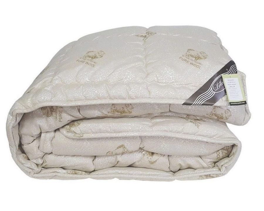 Одеяло зимнее Leleka-Textile Аляска бежевое полуторное 140х205