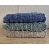 Набір турецьких махрових рушників Cestepe MicroCotton Premium 3 штуки 70x140 Ucgen 1 600 г/м2