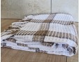 Хлопковый плед-покрывало Lanavitta 140х200 Круиз бежевый