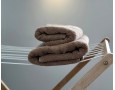 Набір турецьких махрових рушників Zeron 50х90+70х140 бежевий 550 г/м2