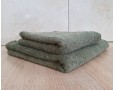 Набор турецких махровых однотонных полотенец Zeron 50х90+70х140 Green 480 г/м2