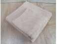 Набір турецьких махрових однотонних рушників Zeron 50х90+70х140 Beige 480 г/м2