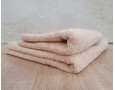 Набір турецьких махрових однотонних рушників Zeron 50х90+70х140 Beige 480 г/м2