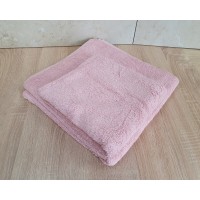 Набор турецких махровых однотонных полотенец Zeron 50х90+70х140 Pudra 480 г/м2