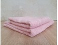 Набор турецких махровых однотонных полотенец Zeron 50х90+70х140 Pudra 480 г/м2