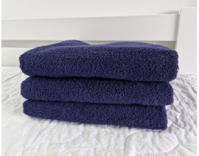 Рушник турецький махровий однотонний Zeron 70х140 Dark Blue 480 г/м2 від 10 шт