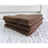 Рушник турецький махровий однотонний Zeron 70х140 Brown 480 г/м2 від 10 шт