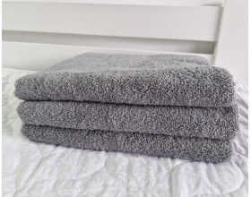 Рушник турецький махровий однотонний Zeron 50х90 Light Gray 480 г/м2 від 10 шт