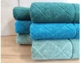 Набор махровых турецких полотенец Zeron 50х90 3 штуки + 70х140 3 штуки Microcotton Kilim Desen