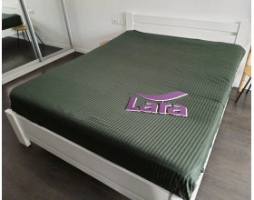 Простынь на резинке LARA сатин-страйп LUX d13183 180х200х25