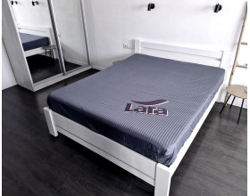 Простынь на резинке LARA сатин-страйп LUX d13206 160х200+25 см