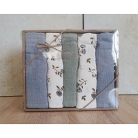 Набор полотенец кухонных Nilteks 5 штук 40x60 Tencel natural