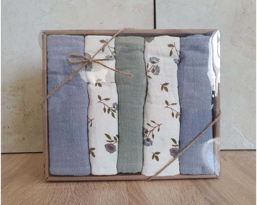 Набор полотенец кухонных Nilteks 5 штук 40x60 Tencel natural
