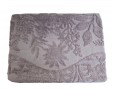 Простынь махровая жаккардовая Parisa Home Premium 150х200 плотность 470 г/м2 лиловая