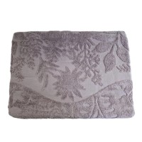 Простынь махровая жаккардовая Parisa Home Premium 150х200 плотность 470 г/м2 лиловая