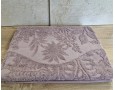 Простынь махровая жаккардовая Parisa Home Premium 150х200 плотность 470 г/м2 лиловая