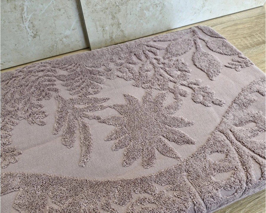 Простынь махровая жаккардовая Parisa Home Premium 150х200 плотность 470 г/м2 лиловая