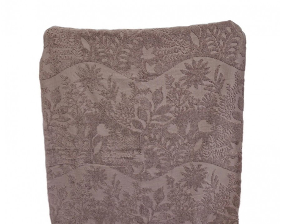 Простынь махровая жаккардовая Parisa Home Premium 150х200 плотность 470 г/м2 лиловая