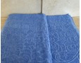 Простирадло махрове жакардове Parisa Home 200х220 щільність 400 г/м2 синє