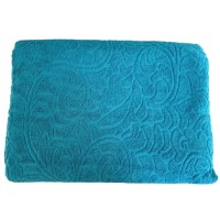 Простынь махровая жаккардовая Parisa Home 200х220 плотность 400 г/м2 бирюза