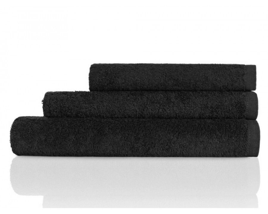 Полотенце махровое 40х70 Узбекистан черное 400 г/м2 петля 16/1 от 20 шт