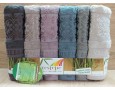 Набор бамбуковых махровых турецких полотенец Cestepe 6 штук Bamboo 50х90 в ассортименте ОПТ