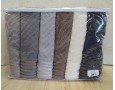 Набор турецких махровых полотенец 70х140 Gulcan 6 шт Jacquard Cotton Lux Yeni Cizgili