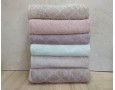Набор турецких махровых полотенец 70х140 Gulcan 6 шт Jacquard Cotton Lux Motif