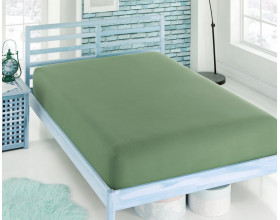 Простынь на резинке трикотажная Zeron Yesil 180х200