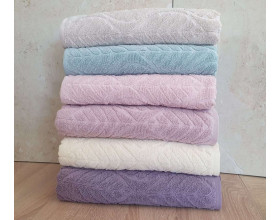 Набір махрових турецьких рушників Cestepe 6 штук VIP Cotton Aksin 70х140
