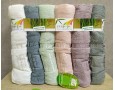 Набор турецких махровых бамбуковых полотенец 70х140 Cestepe 6 штук Bamboo Floral 