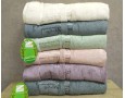 Набор турецких махровых бамбуковых полотенец 70х140 Cestepe 6 штук Bamboo Floral 