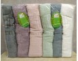 Набор турецких махровых бамбуковых полотенец 70х140 Cestepe 6 штук Bamboo Floral 