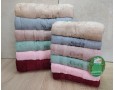 Набор турецких махровых полотенец Cestepe 50х90 6 штук + 70х140 6 штук Bamboo Cicek
