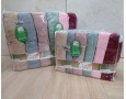 Набор турецких махровых полотенец Cestepe 50х90 6 штук + 70х140 6 штук Bamboo Cicek